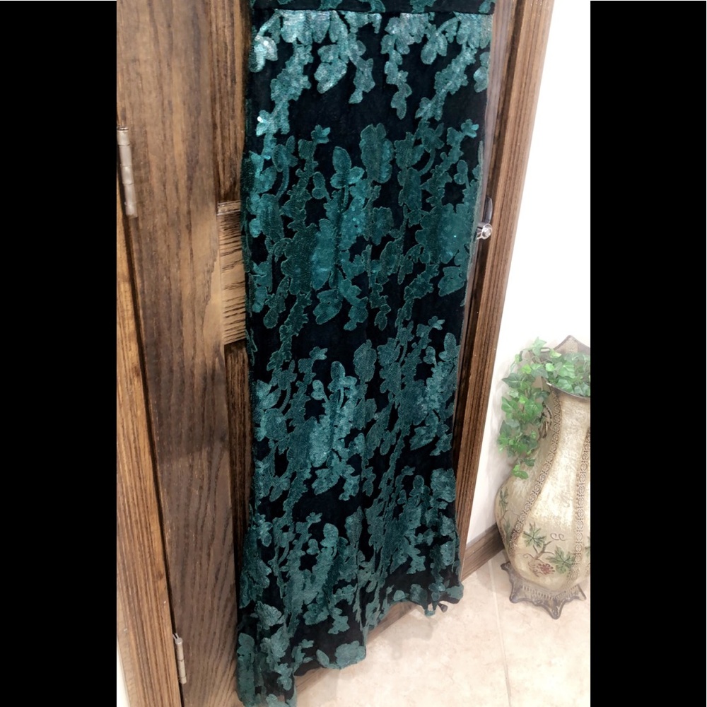 Badgley Mischka Gown Size 8 Formal Dress Green - Picture 8 of 8